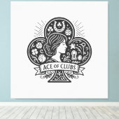 Toile L'As des Clubs — Lady Luck Cameo (Insitu (Plancher de Bois))