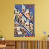 Toile Las Vegas, Nevada - Grandes Lettres Scènes 2 (Insitu(Salon))