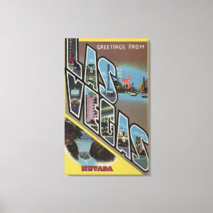 Toile Las Vegas, Nevada - grandes scènes de lettre