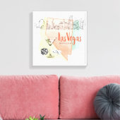 Toile Las Vegas, Nevada | Image d'esquisse d'aquarelle (Insitu(Salon))