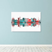 Toile Las Vegas Nevada Skyline (Insitu (Plancher de Bois))