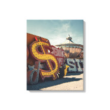 Las Vegas Vintage Casino Panneau Canvas