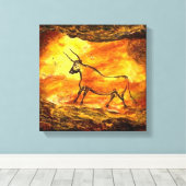 Toile Lascaux Peinture de Grotte préhistorique de Taurea (Insitu (Plancher de Bois))