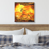 Toile Lascaux Peinture de Grotte préhistorique de Taurea (Insitu(Chambre))