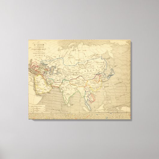Toile L'Asie, l'an 1220 ap JC (Recto)