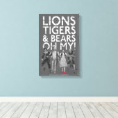 Toile L'Assistant D'Oz™ | Lions Tigers & Ours Oh My! (Insitu (Plancher de Bois))