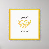 Toile L'Assurance Dorée - Matthieu 6:25 (Recto)