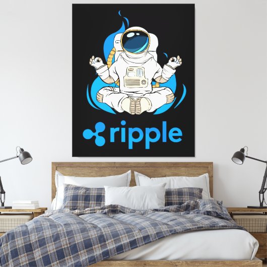 Toile L'astronaute de chiffrement XRP à chiffrement de c (Insitu(Chambre))