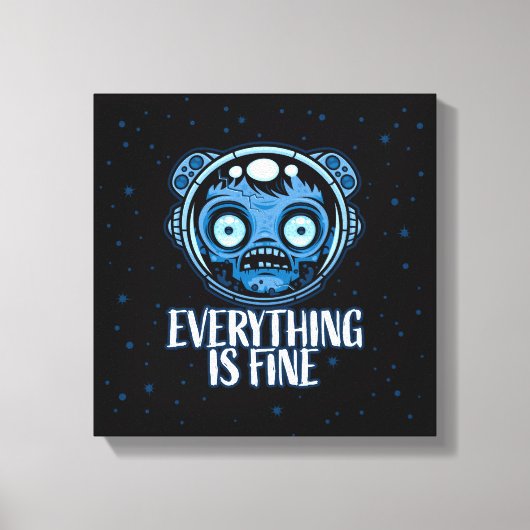 Toile L'astronaute zombie va bien (Recto)