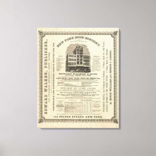 Toile L'Atlas américain de Frontispiece Colton (Recto)