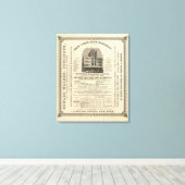 Toile L'Atlas américain de Frontispiece Colton (Insitu (Plancher de Bois))