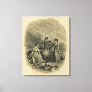 Toile L'atlas de Colton de demi de titre du monde