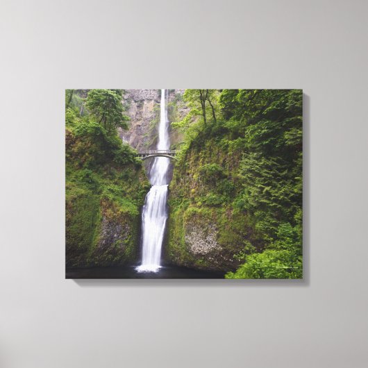 Toile Latourell Falls & Bridge Columbia River Gorge (Recto)