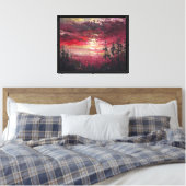 Toile L'Aube Crimson (Insitu(Chambre))