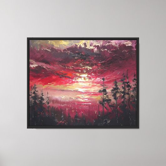 Toile L'Aube Crimson (Recto)