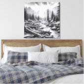 Toile L'aube se brise au-dessus des collines couvertes d (Insitu(Chambre))