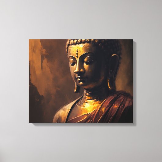 Toile L'Aura spirituelle du Bouddha : une classique émot (Recto)