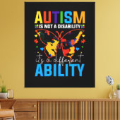 Toile L'Autisme N'Est Pas Un Handicap, C'Est Un Différen (Insitu(Salon))