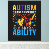 Toile L'Autisme N'Est Pas Un Handicap, C'Est Un Différen (Insitu (Plancher de Bois))