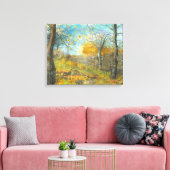 Toile L'automne d'or dans une chênaie (Insitu(Salon))