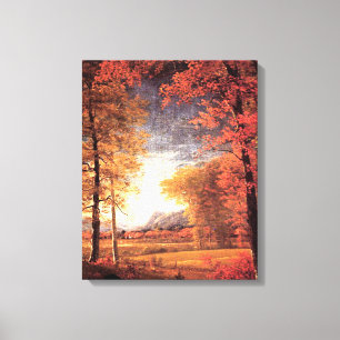 Toile L'automne en Amérique, comté d'Oneida, NY,