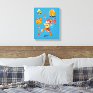 Toile L'automne laisse s'amuser