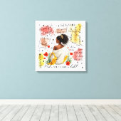 Toile L'autonomisation des femmes inspire une affirmatio (Insitu (Plancher de Bois))