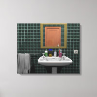 Lavabo en place de bain