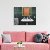 Toile Lavabo en place de bain (Insitu(Salon))