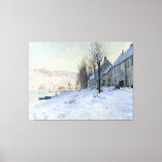 Toile Lavacourt soleil et neige (Recto)