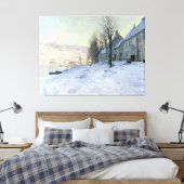 Toile Lavacourt soleil et neige (Insitu(Chambre))