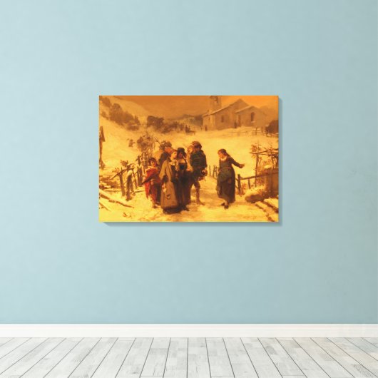 Toile L'avalanche (par Gerolamo Induno) (Insitu (Plancher de Bois))