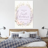 Toile Lavande et Affiche de bienvenue florale (Insitu(Chambre))