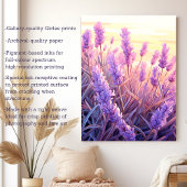 Toile Lavender Field Sunshine