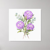 Toile Lavender Protea Botanical Watercolor (Recto)