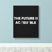 Toile L'avenir est accessible ASL Sign Language Braille (Insitu (Plancher de Bois))