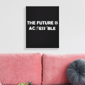 Toile L'avenir est accessible ASL Sign Language Braille (Insitu(Salon))