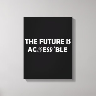 Toile L'avenir est accessible ASL Sign Language Braille