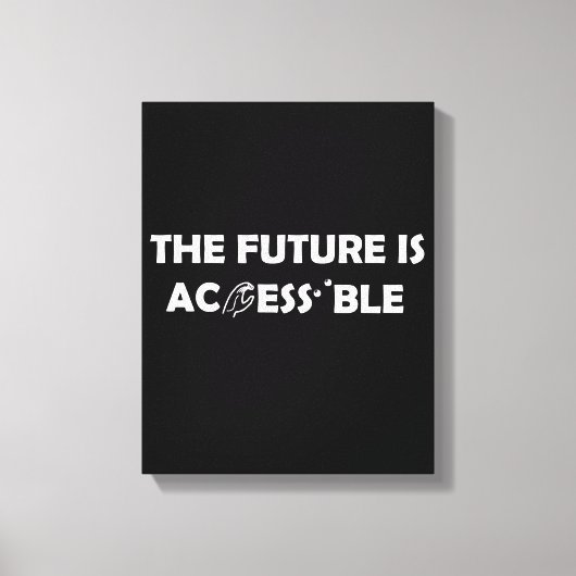 Toile L'avenir est accessible ASL Sign Language Braille (Recto)