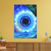 TOILE L'AVENIR ET LE PASSÉ EN UNE SEULE PORTE. (Insitu(Salon))