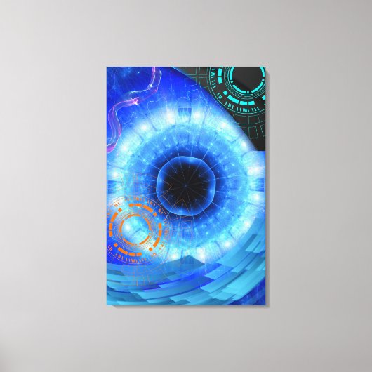 TOILE L'AVENIR ET LE PASSÉ EN UNE SEULE PORTE. (Recto)