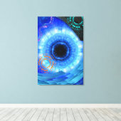 TOILE L'AVENIR ET LE PASSÉ EN UNE SEULE PORTE. (Insitu (Plancher de Bois))