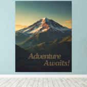 Toile L'aventure attend la conception murale (Insitu (Plancher de Bois))