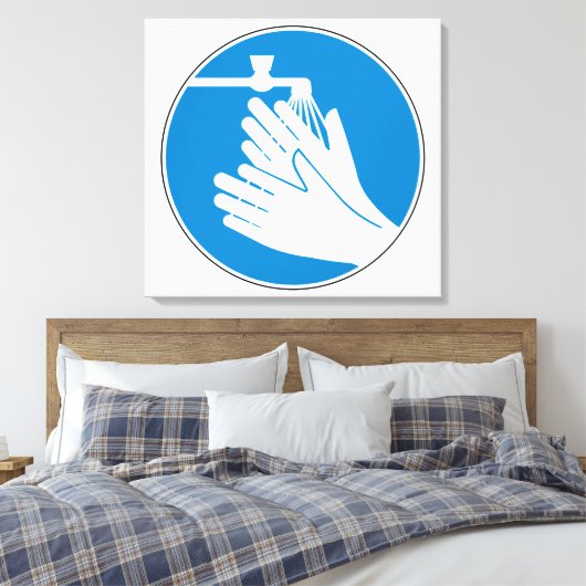 Toile Lavez-vous les mains (santé et sécurité) (hygiène) (Insitu(Chambre))