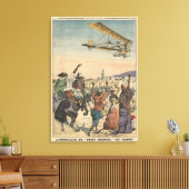 Toile L'avion du Petit Journal survolant (Insitu(Salon))