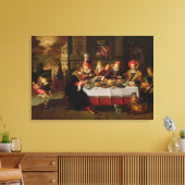 Toile Lazare et le tableau de l'homme riche (Insitu(Salon))