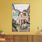 Toile Lazare et le tableau de l'homme riche (Insitu(Salon))