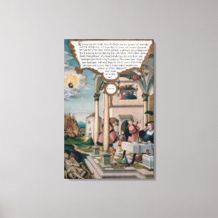 Toile Lazarre et le Tableau d'homme riche