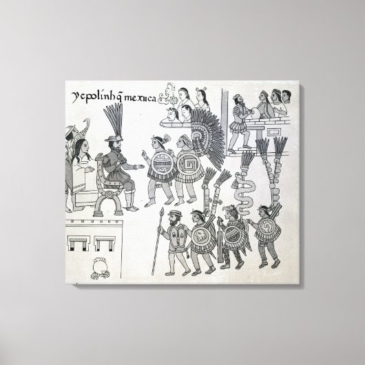Toile L'dernier empereur aztèque Cuauhtemoc cède (Recto)