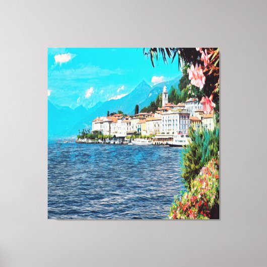 Toile ldp BELLAGIO - Lac de Côme - (Recto)